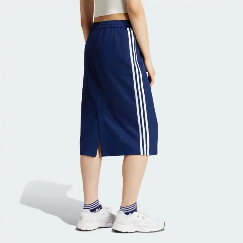 Adidas Originals Casual Long Skirt Women's Dark Blue-3