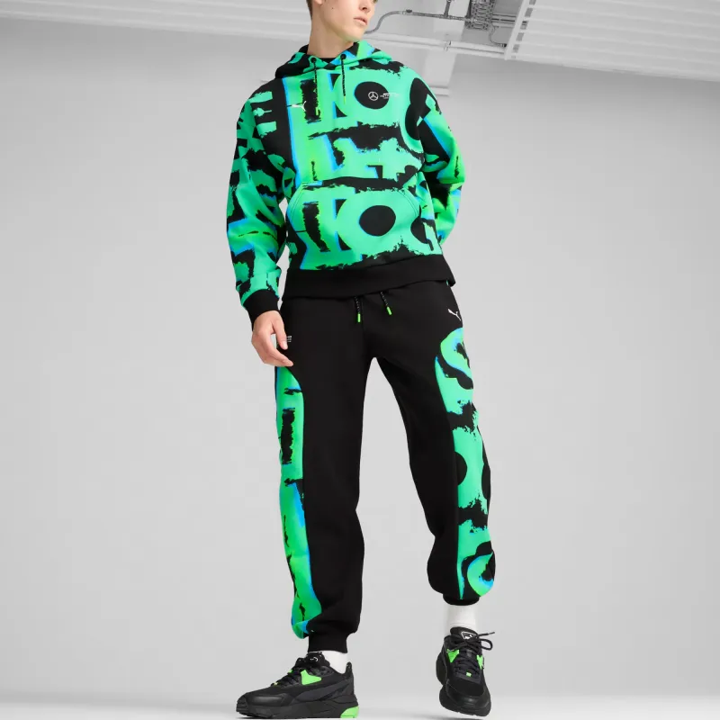 PUMA AOPMercedes AMG Petronas F1 FW24 MAPF1 Sweatshirt Men's Black Green-2