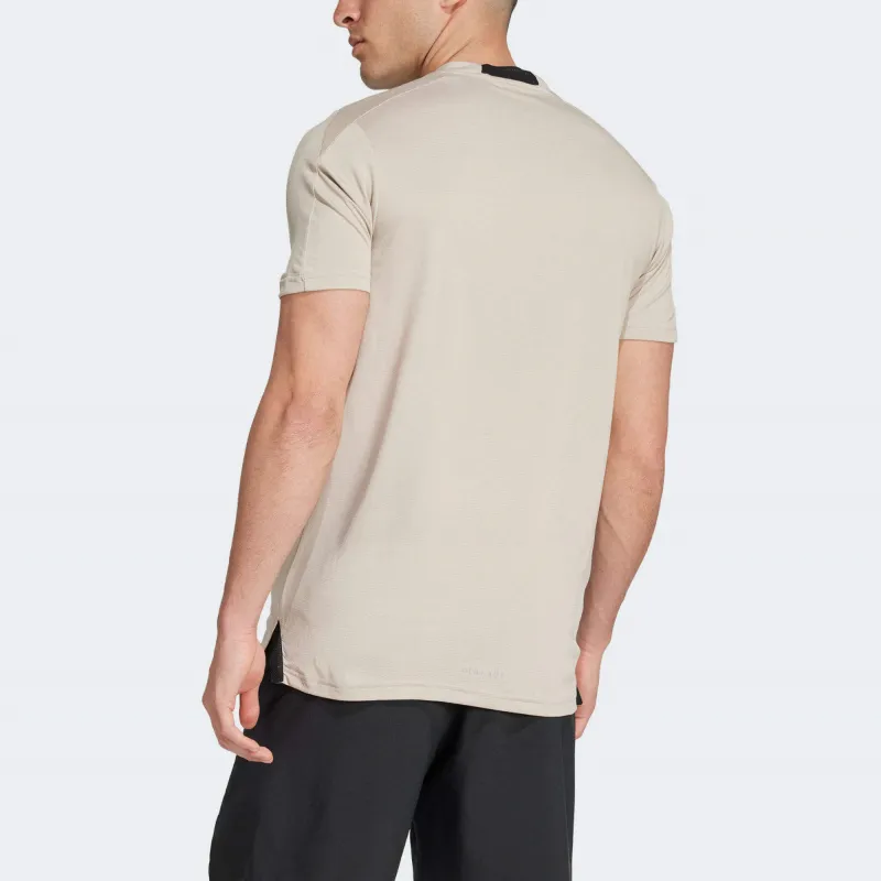 Adidas SportPerformance HIIT Heat.RDY T-Shirt Men's Beige-2