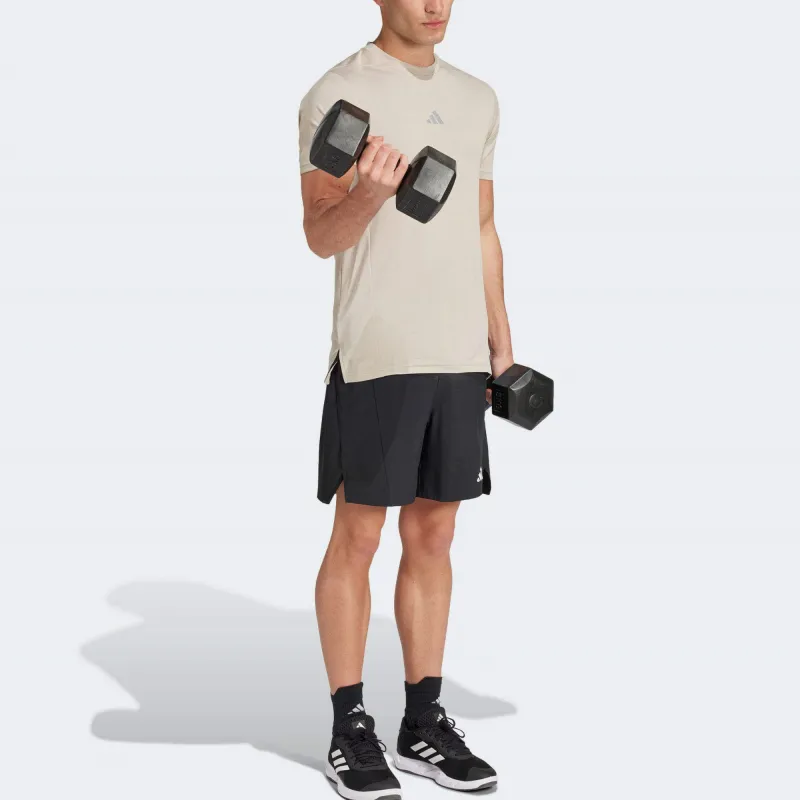 Adidas SportPerformance HIIT Heat.RDY T-Shirt Men's Beige-3