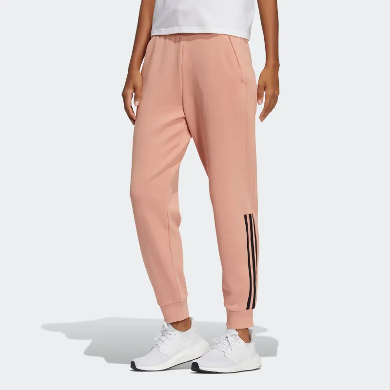 Adidas Athletic Trousers Women's Red Pink-1