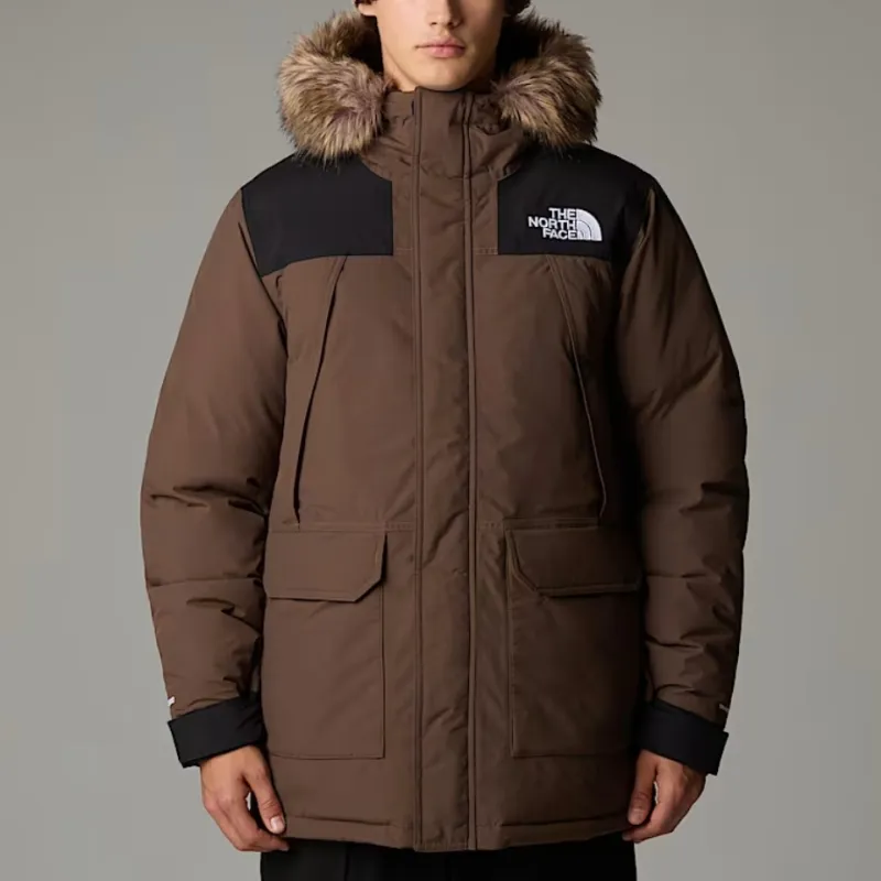 THE NORTH FACE FW24 Parka Coat Men's Smoked Brown/Black-4