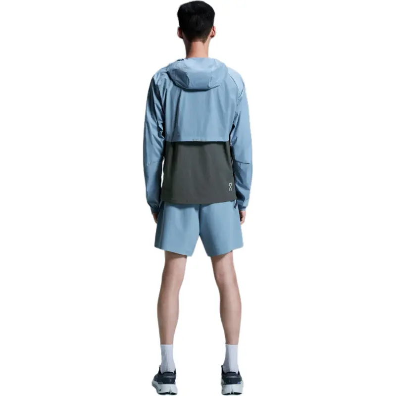 On Core Jacket Jackets Coats Men's Light Gray Blue/Solar Black-0