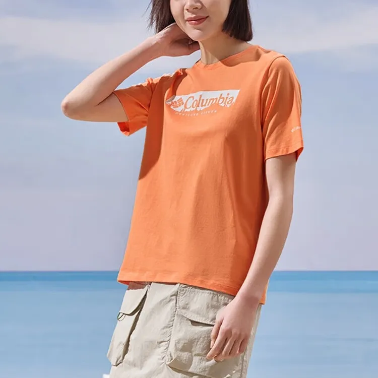 Columbia Regular T Shirt Women's Orange-3