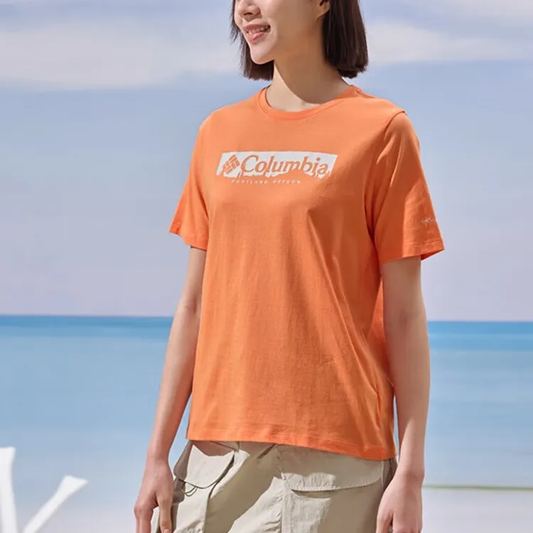 Columbia Regular T Shirt Women's Orange-2