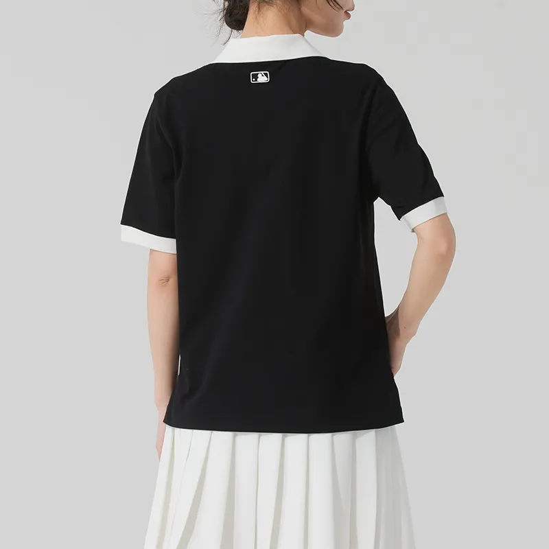 MLB New York Yankees SS25 Polo Shirt Women's Black-2