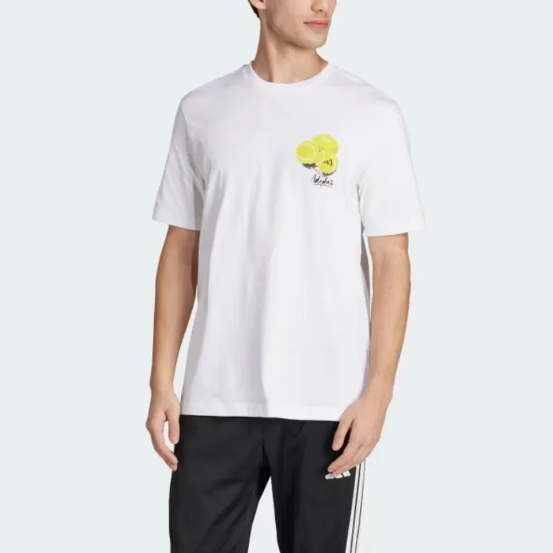 Adidas Free Shipping With AdiClub Lounge Still Life Lemons Graphic Tee-2