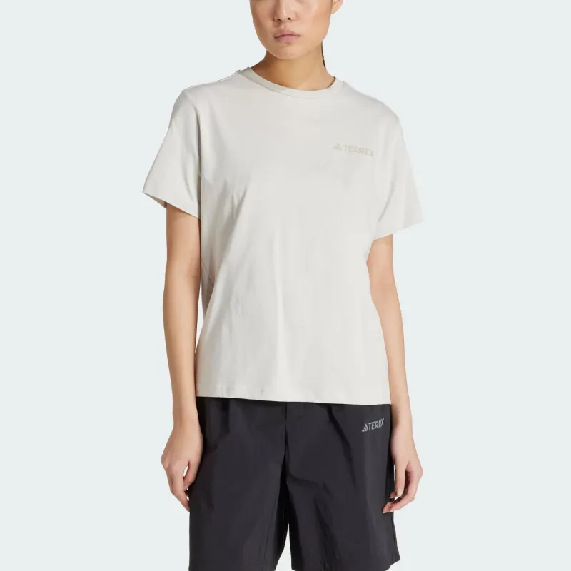 Adidas Terre Regular T Shirt Women's Track Gray-1