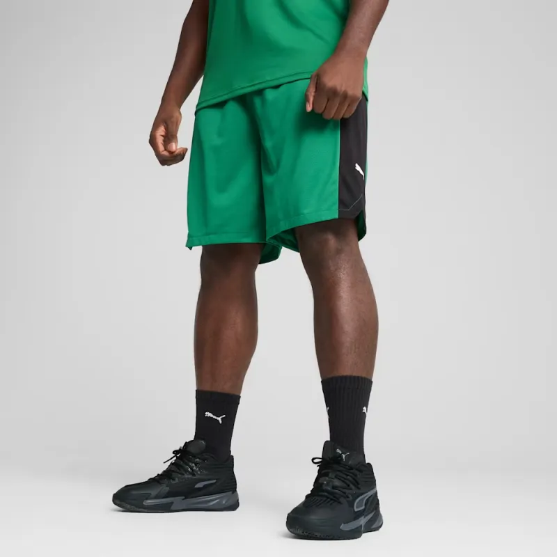 PUMA DRYCELLSHOT Blocker Basketball Shorts Basketball Shorts Men's File Green/Black-2