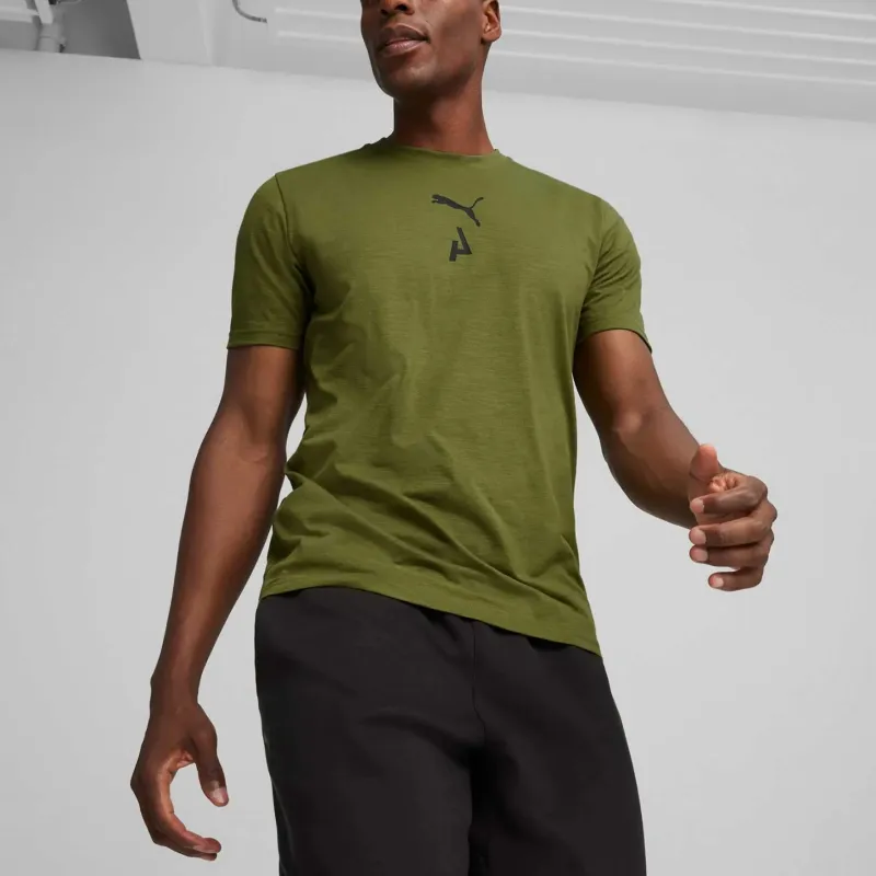 PUMA CamisetaSEASONS Graphic T Shirt Men's Green-2