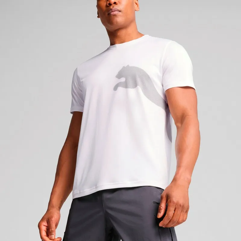 PUMA T Shirts Men White-2