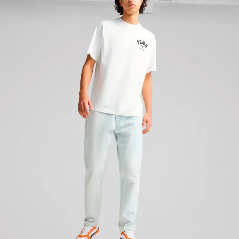 PUMA T Shirts Men White-4