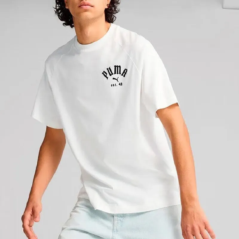 PUMA T Shirts Men White-2