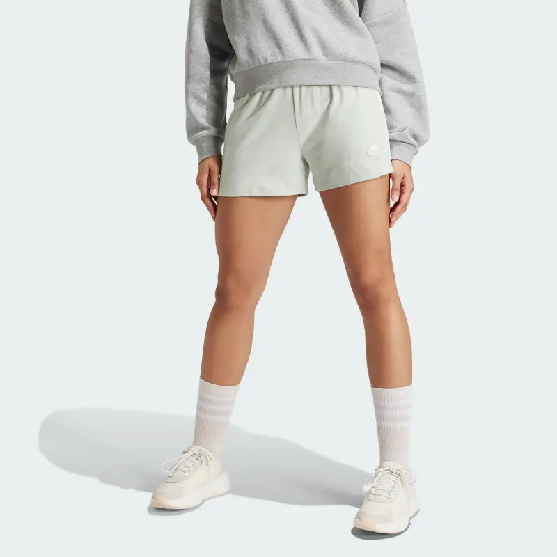 Adidas Essential Casual Shorts Women's Linen Green-1