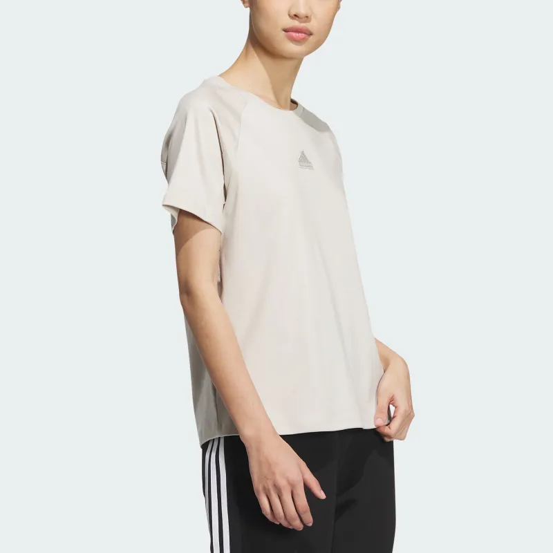 Adidas Raglan Sleeve T Shirt Women's Bauxite Brown-2