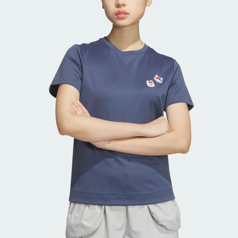 Adidas Regular T Shirt Women's Ink Blue-1