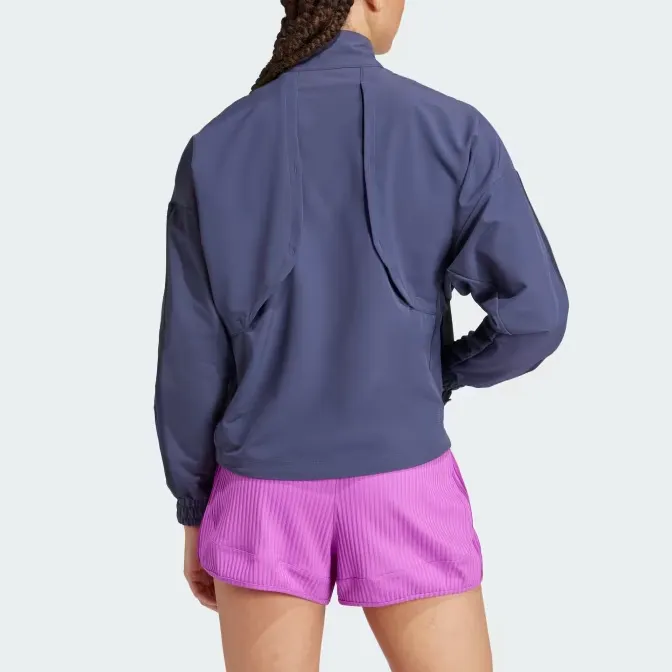 Adidas Gym Pacer All Tonal 3S Jackets Coats Women's Shadow Marine-1