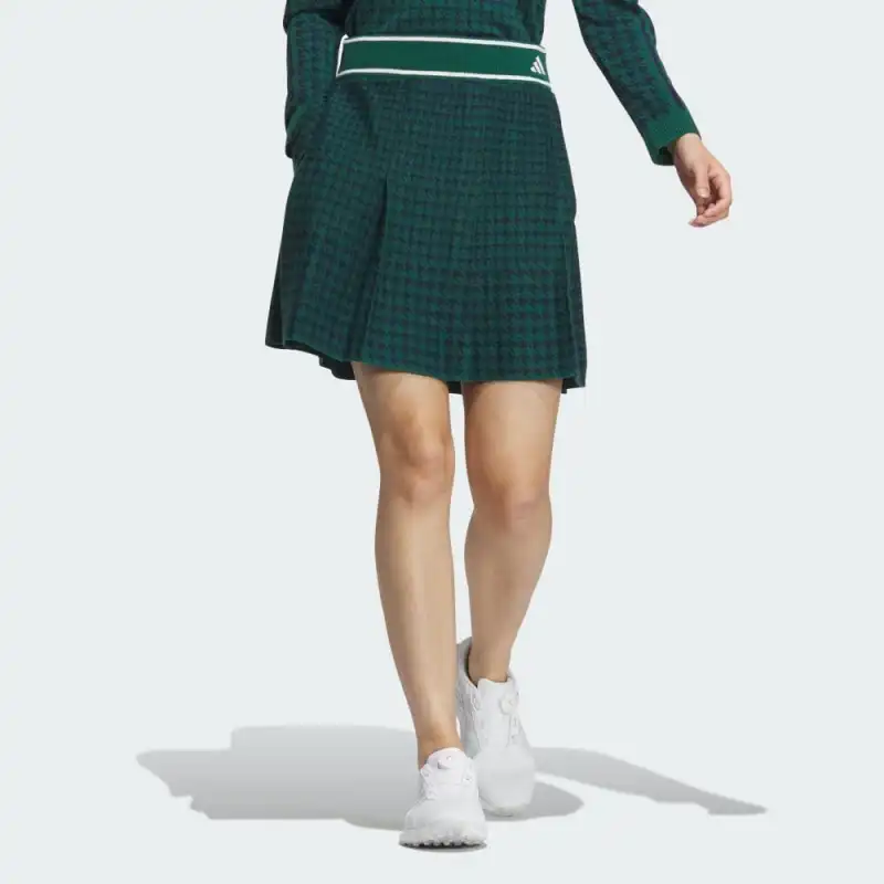 Adidas PRIMEKNIT Casual Short Skirts Women's University Green-2
