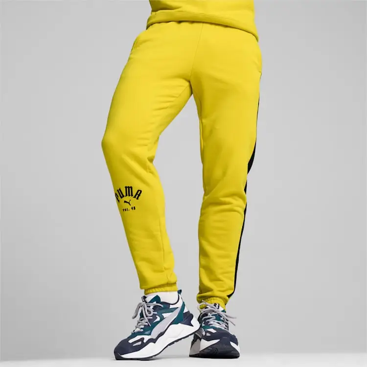 PUMA PLAY LOUD T7 Knitted Sweatpants Men's Fresh Pear-2