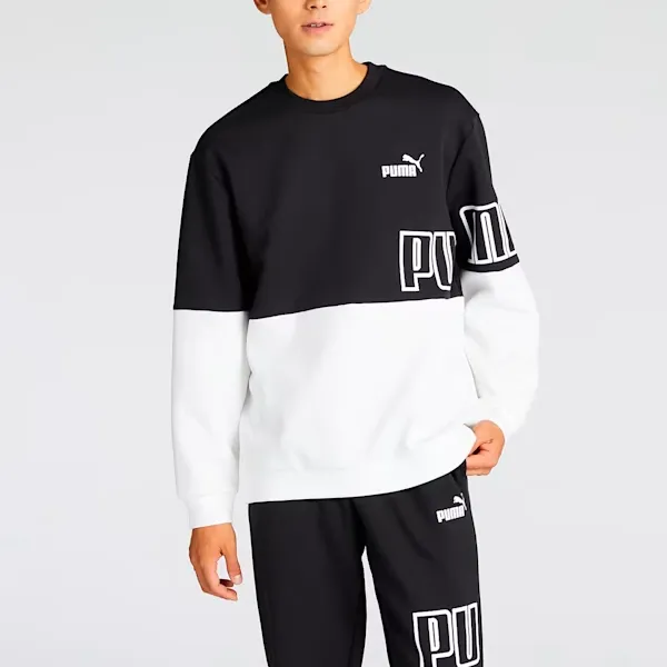 PUMA POWER MX Crew Sweatshirt Men's Black-3
