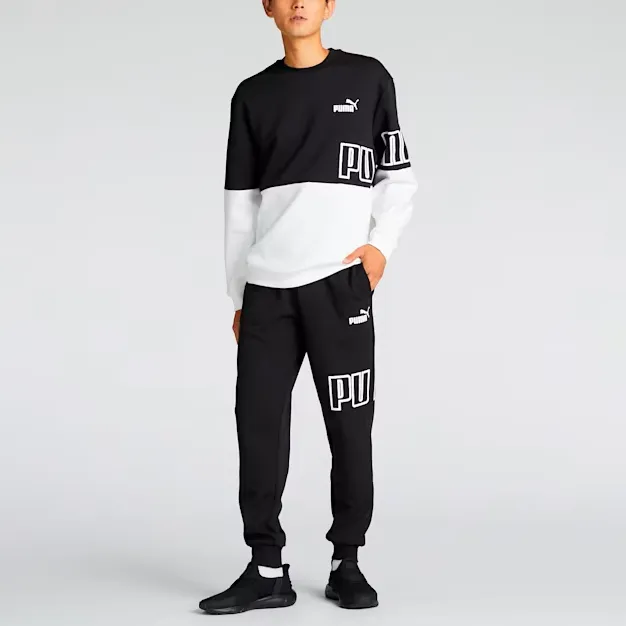 PUMA POWER MX Crew Sweatshirt Men's Black-2