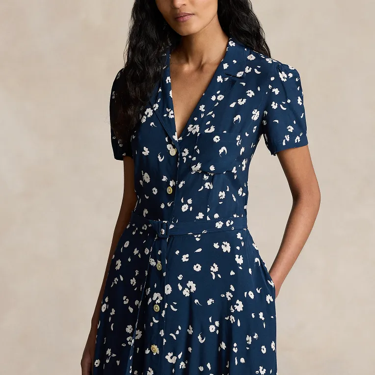 Polo Ralph Lauren Floral-print Belted Shirt Dress-3