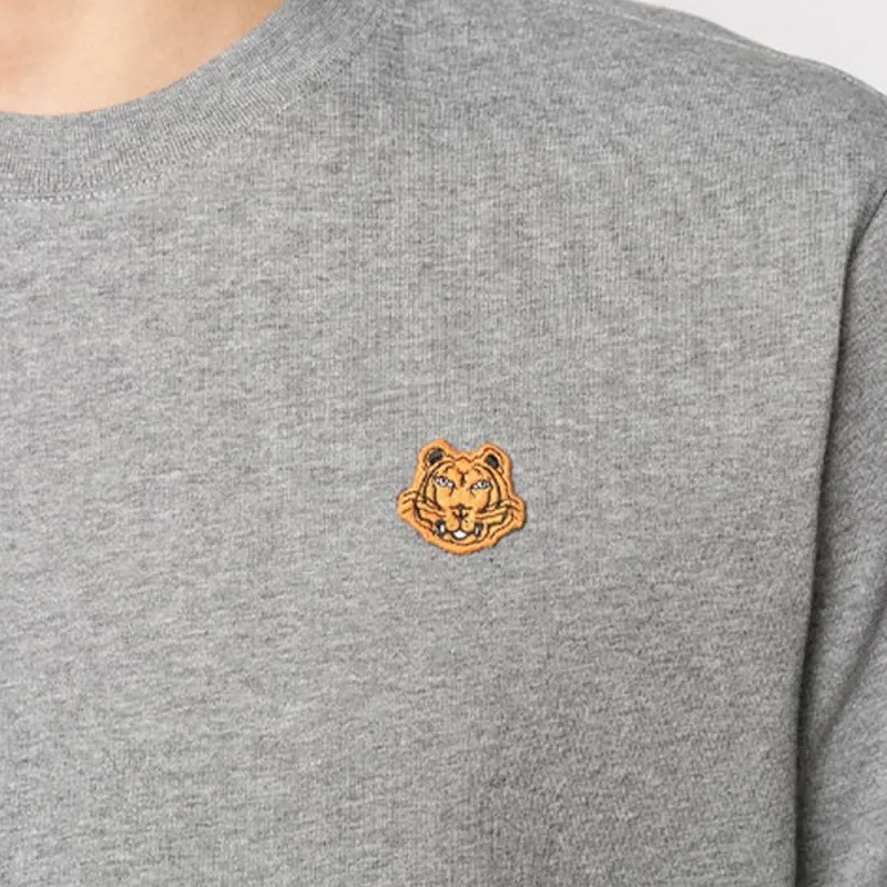 KENZO Classic Tiger Head T Shirts Men Dove Gray-6
