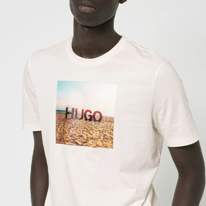 HUGO BOSS T Shirts Men Beige-5
