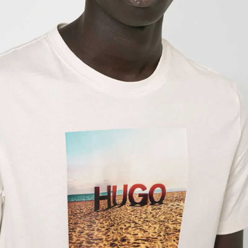 HUGO BOSS T Shirts Men Beige-4