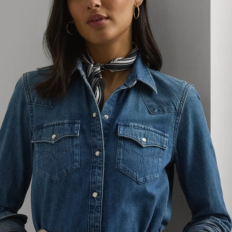 Ralph Lauren Denim Midi Dress-4