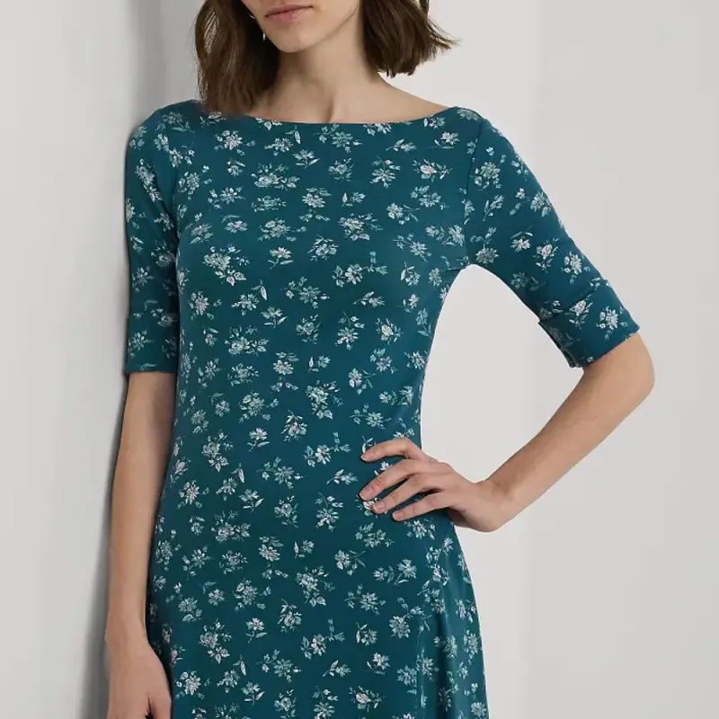 Polo Ralph Lauren SS24 Short-Sleeved Dresses Women's Indigo-4