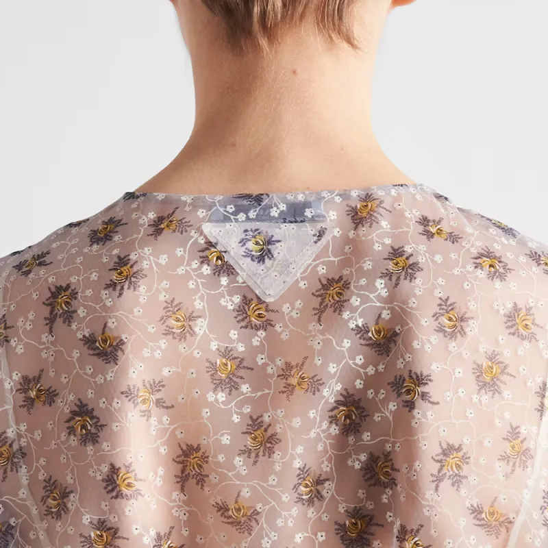 PRADA Floral print Midi Dress-4