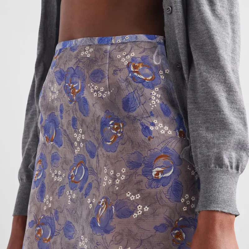 PRADA All Over Patterned Skirt-4