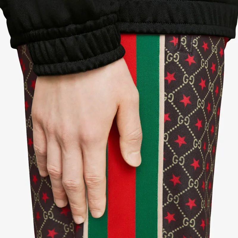 GUCCI FW21 Casual Pants Men's Red Yellow Black-3