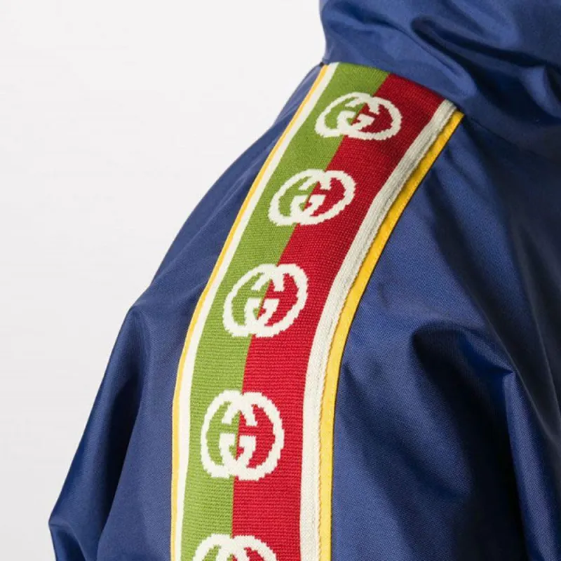 GUCCI Jackets Men Blue-4