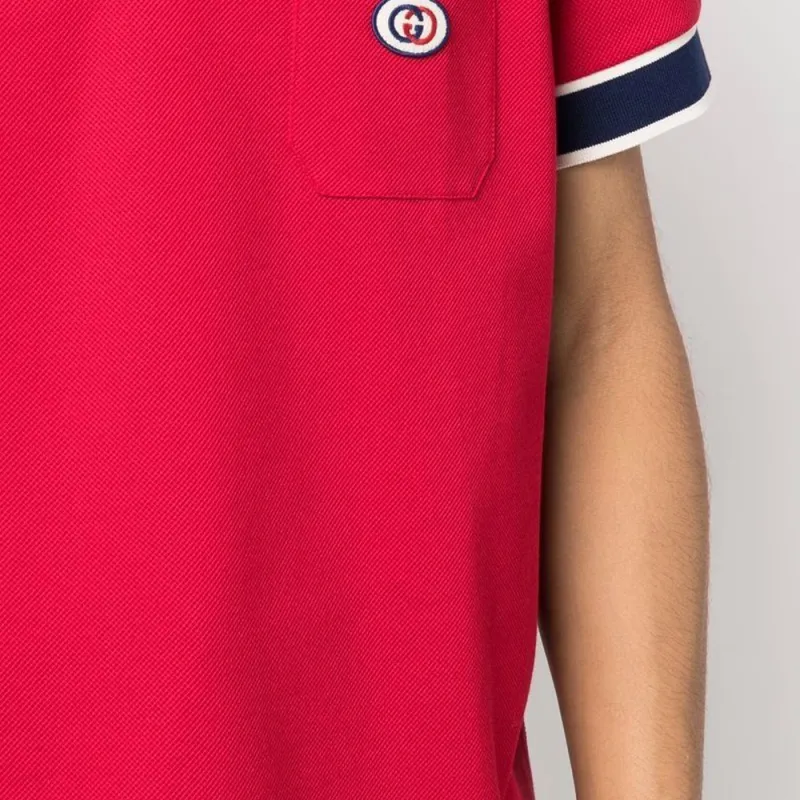 GUCCI Polo Shirts Men Red-5