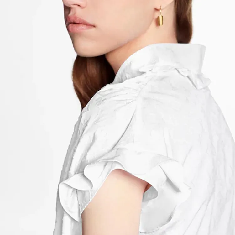 Lv Frill Blouse-5