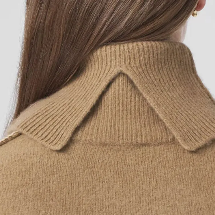 Burberry Cashmere Sweaters Women's Camel-5