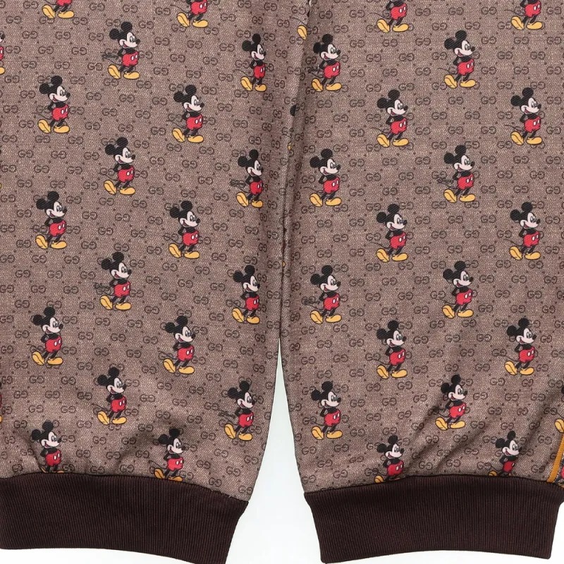 GUCCI x Disney Knitted Sports Pants Men's Brown-4