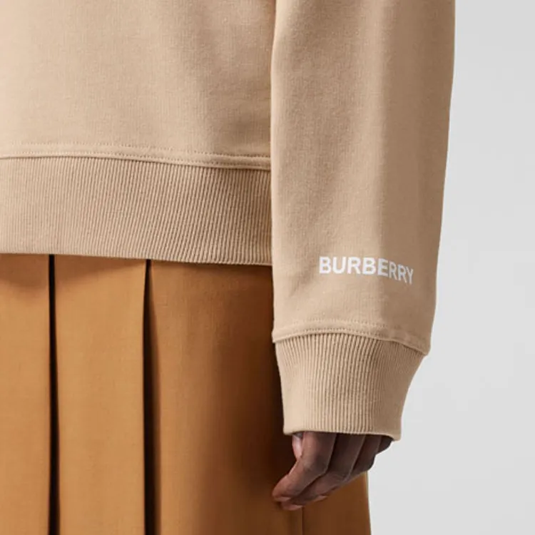 Burberry SS22 Sweatshirt Loose Fit Style Women's Tawny-5