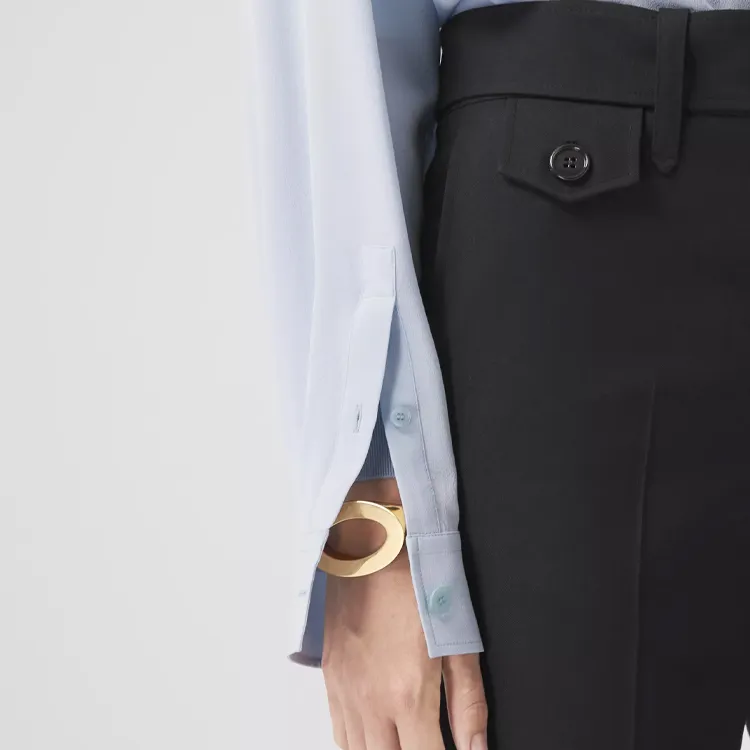 Burberry Shirt Women's Light Blue-6