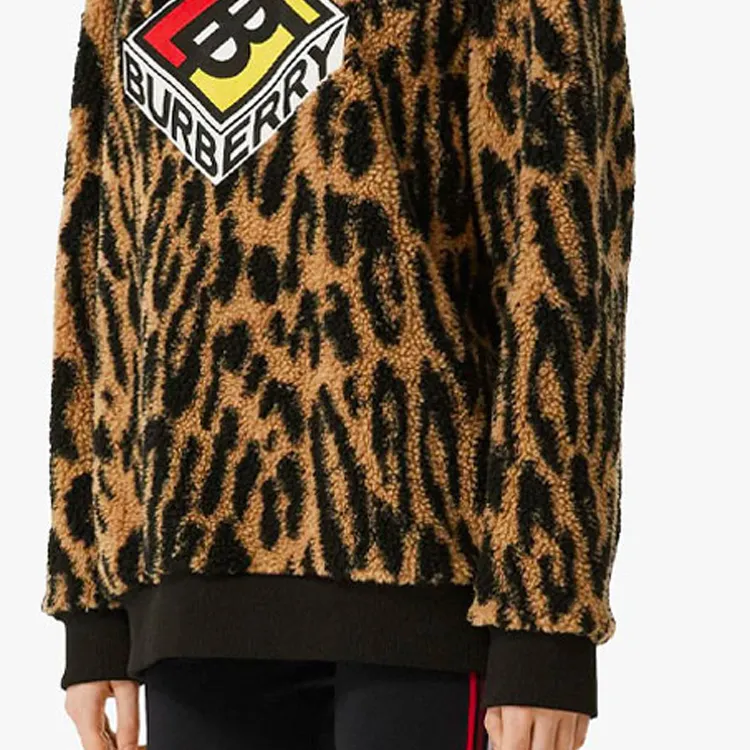 Burberry Sweatshirts Women's Leopard Print-4