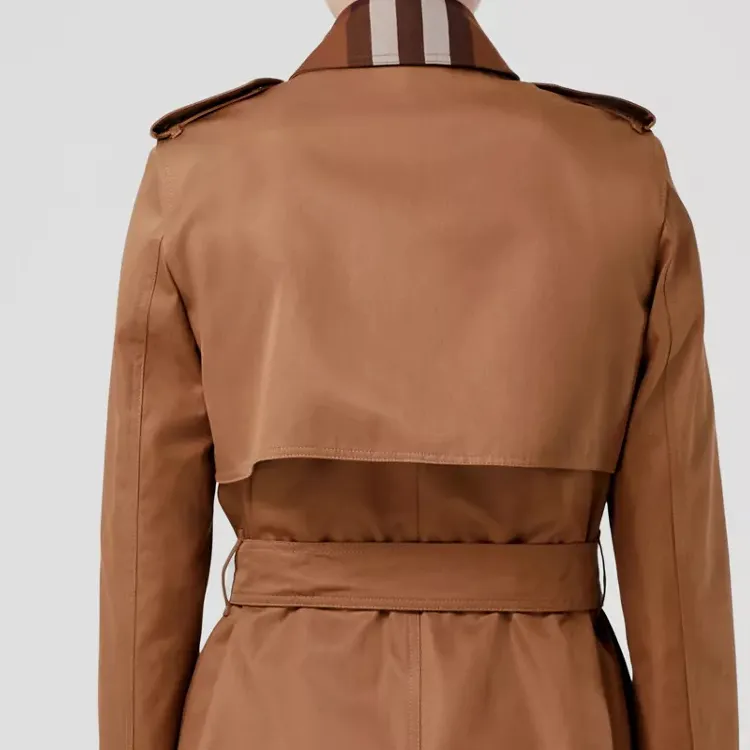 Burberry Trench Coats Women's Dark Brown-4