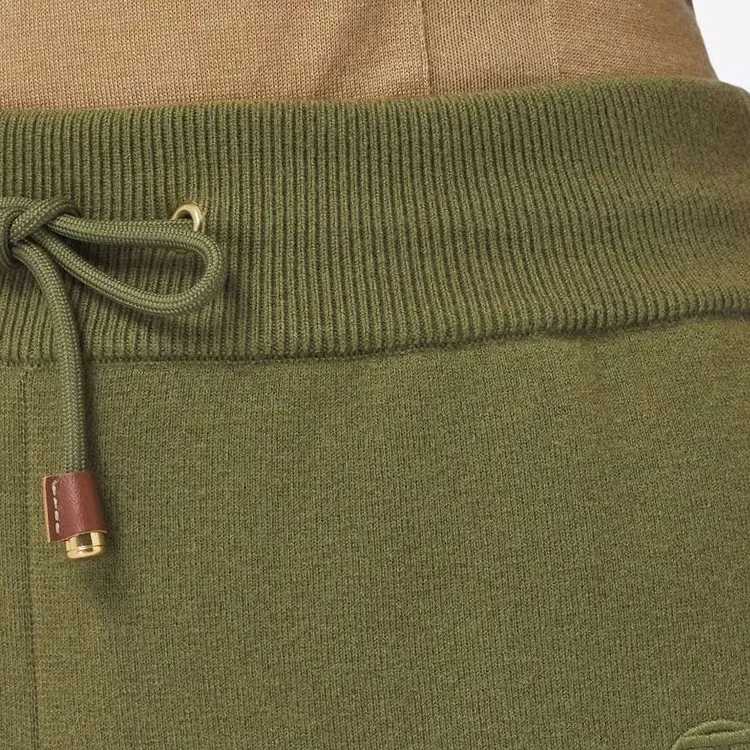 Burberry Monogram Motif Wool Cashmere Blend Jogging Pants Green-4