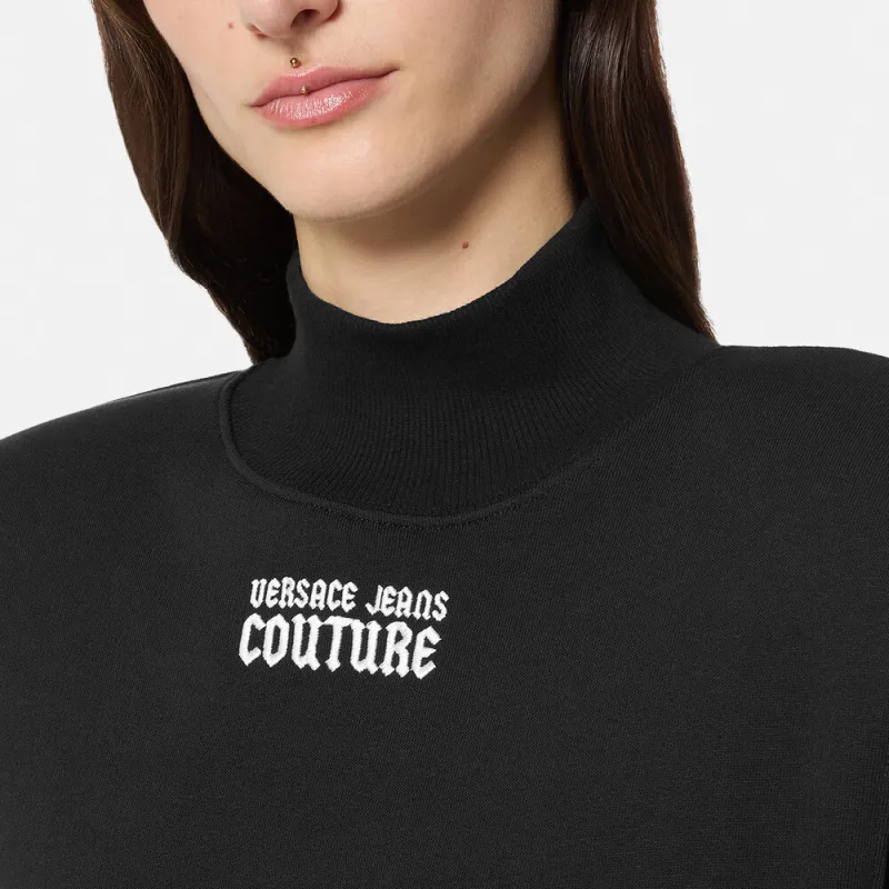 VERSACE JEANS COUTURE Logo print Cotton Mini Dress-4