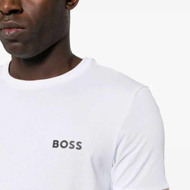 HUGO BOSS Piqué weave Performance T shirt-4