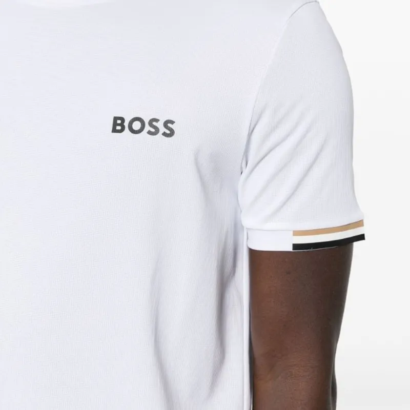HUGO BOSS Piqué weave Performance T shirt-5