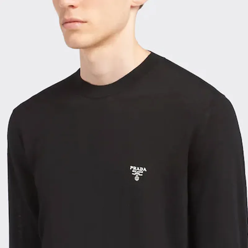 PRADA Sweaters Men Black-4