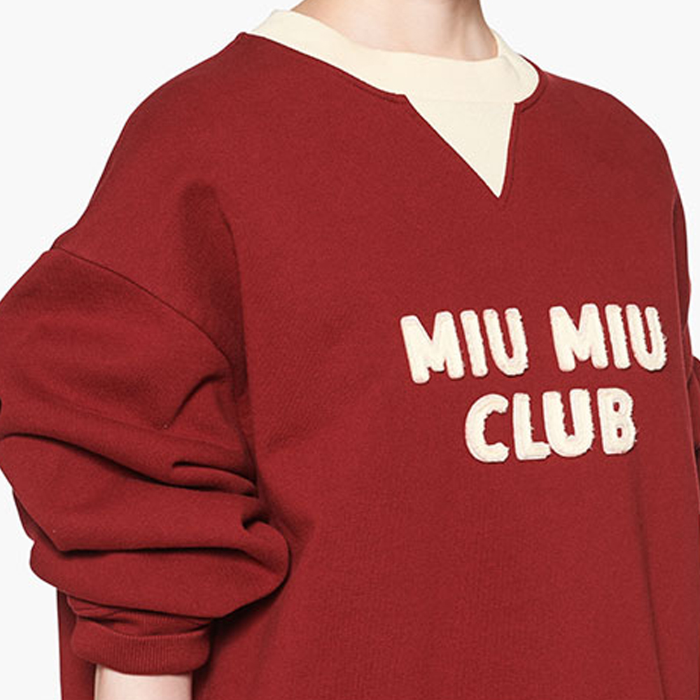 MIU MIU CLUB スウェット 7839736945f52cb070c9a30f1103eb