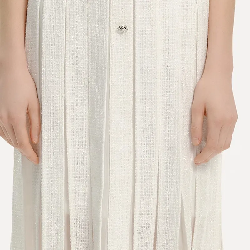KARL LAGERFELD SS24 Sleeveless Dress Women's White-6